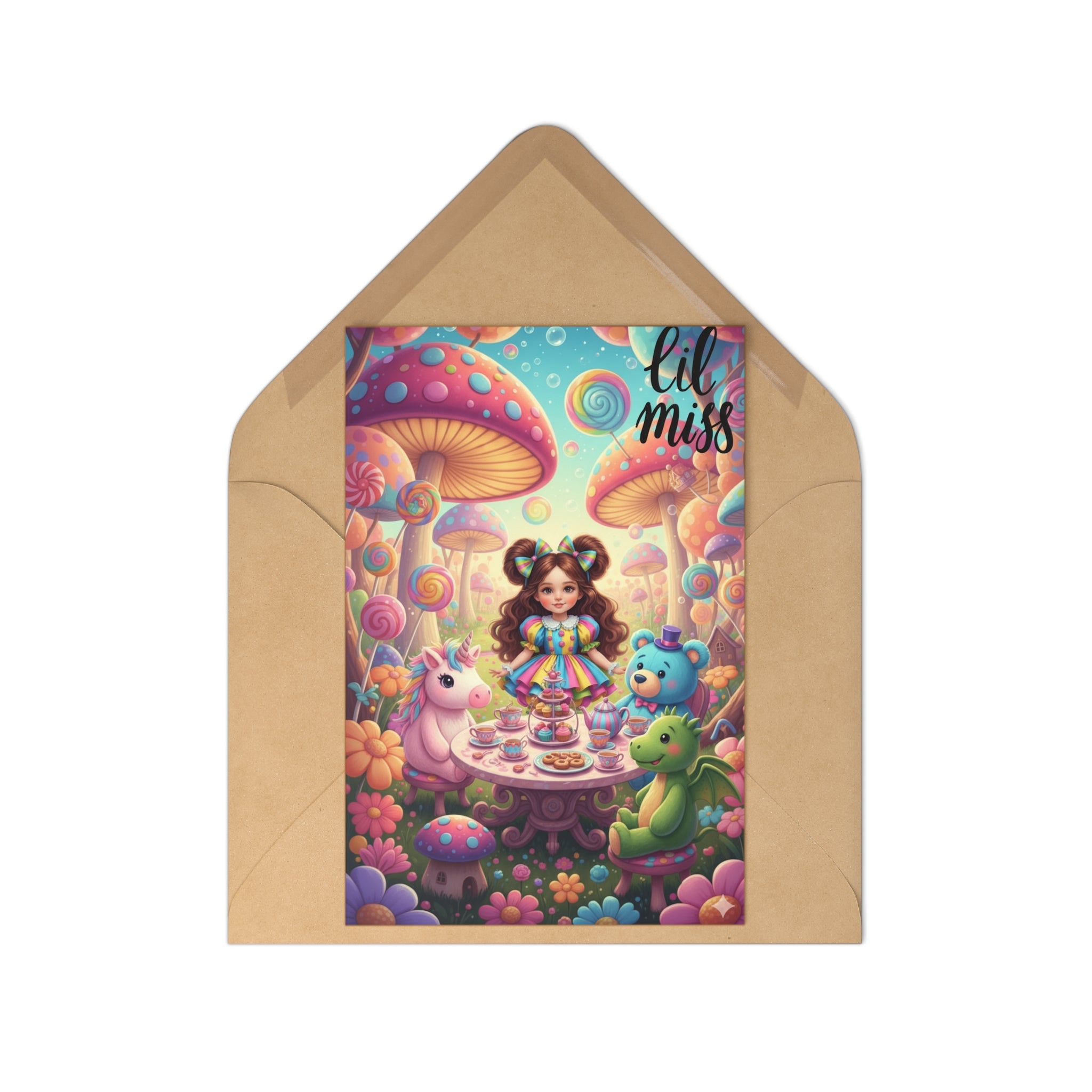 Postcards Set - Whimsical Woodland Tea Party (7 pcs)