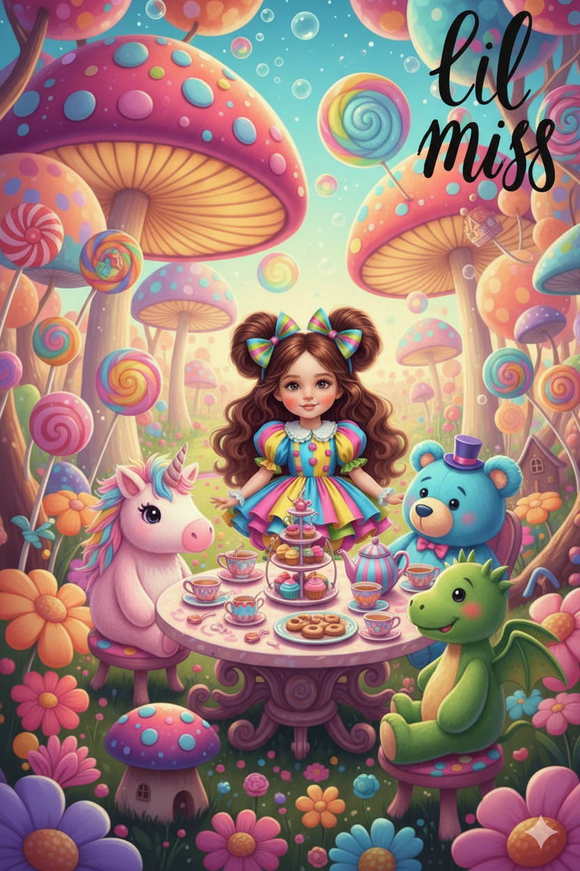 Postcards Set - Whimsical Woodland Tea Party (7 pcs)